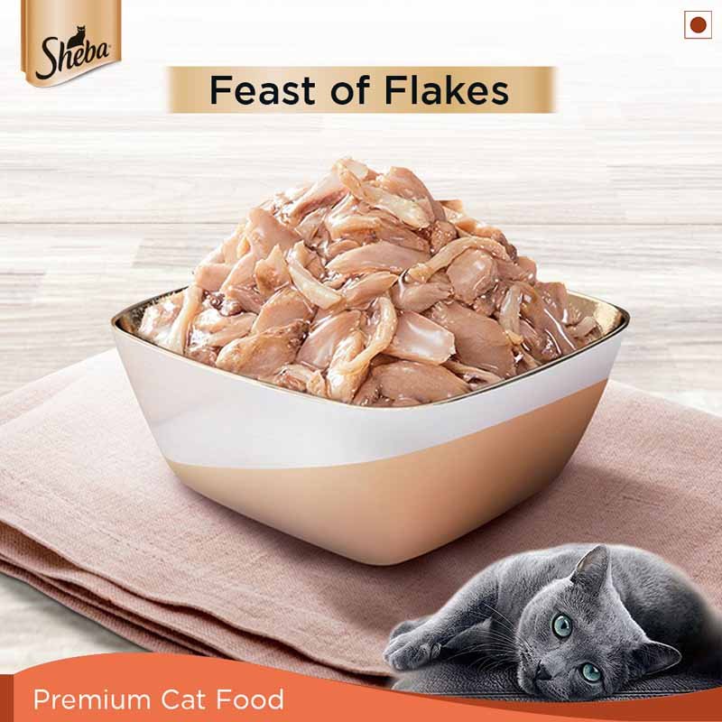Sheba Rich Premium Adult (1+ Years) Wet Cat Food, Fish with Dry Bonito Flavour