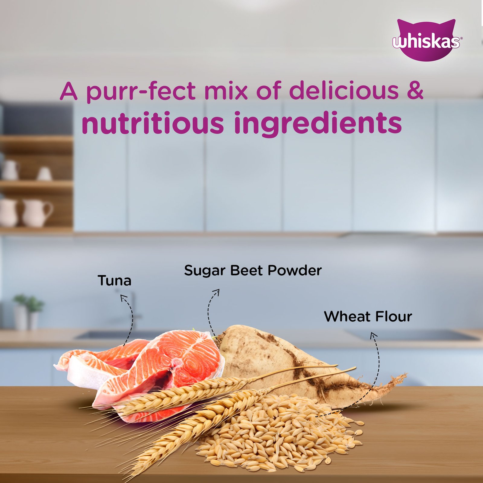 Whiskas Wet Cat Food for Kittens (2-12 Months), Tuna in Jelly Flavour,  80g