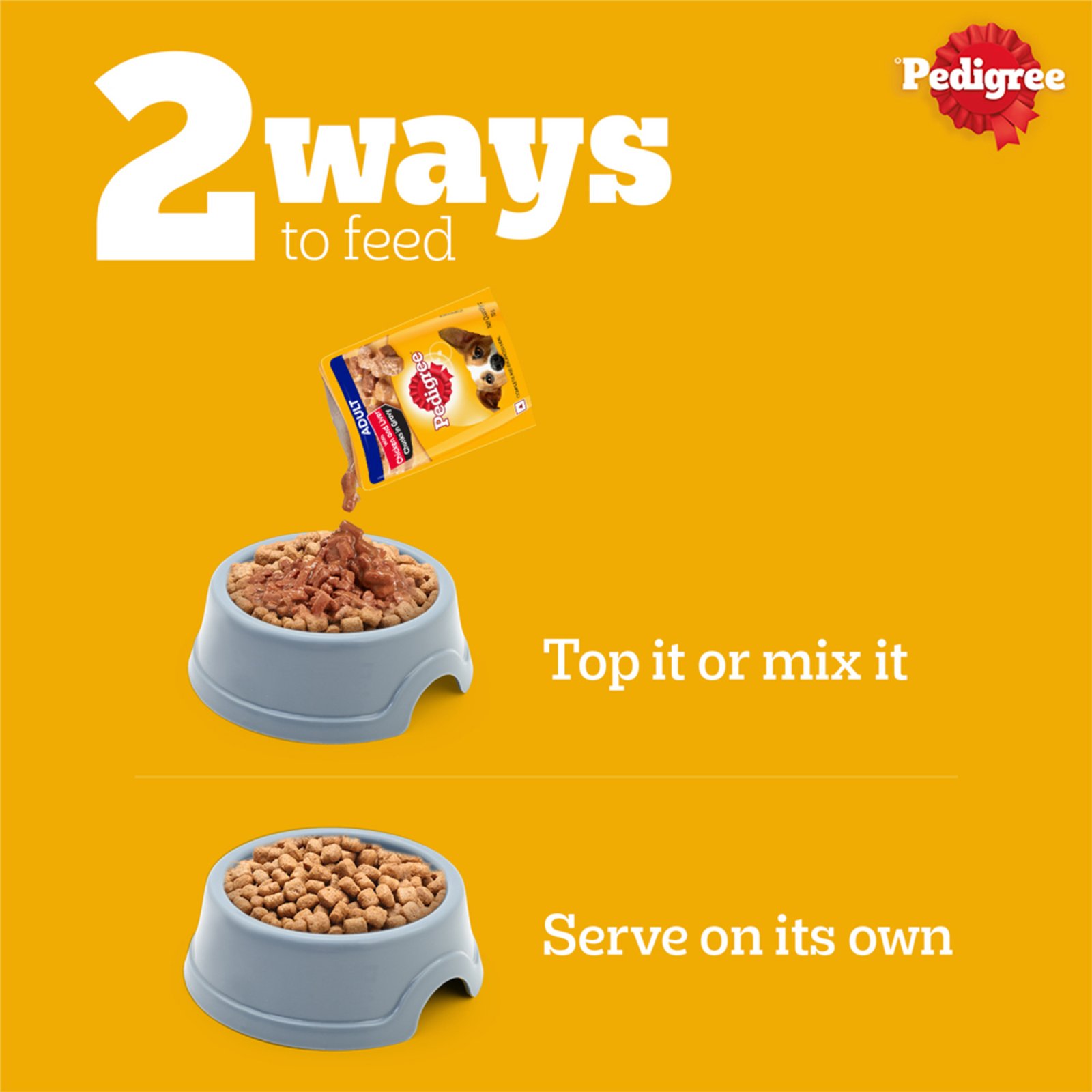 Pedigree Adult Dry Dog Food, Chicken & Vegetables, 1 kg