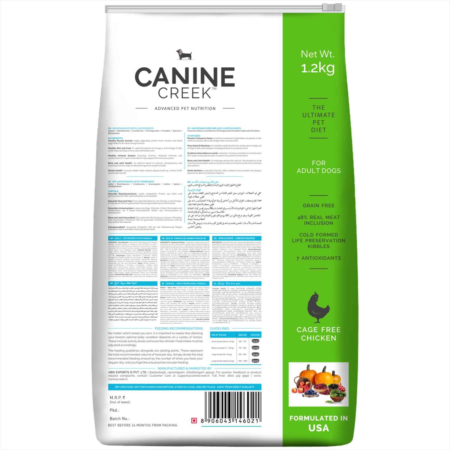 Canine Creek Adult Dry Dog Food, Ultra Premium