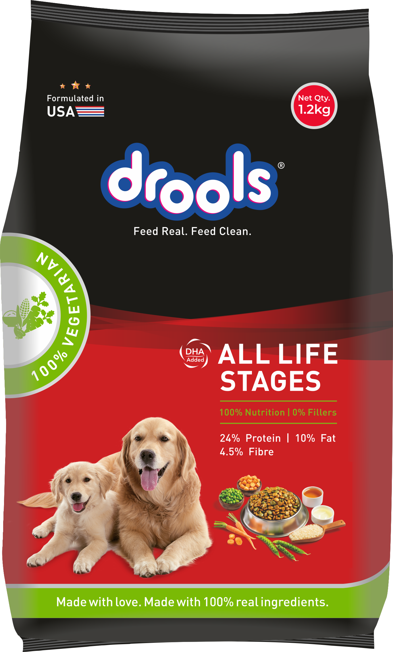 Drools All Life stages  Veg Dry Dog Food