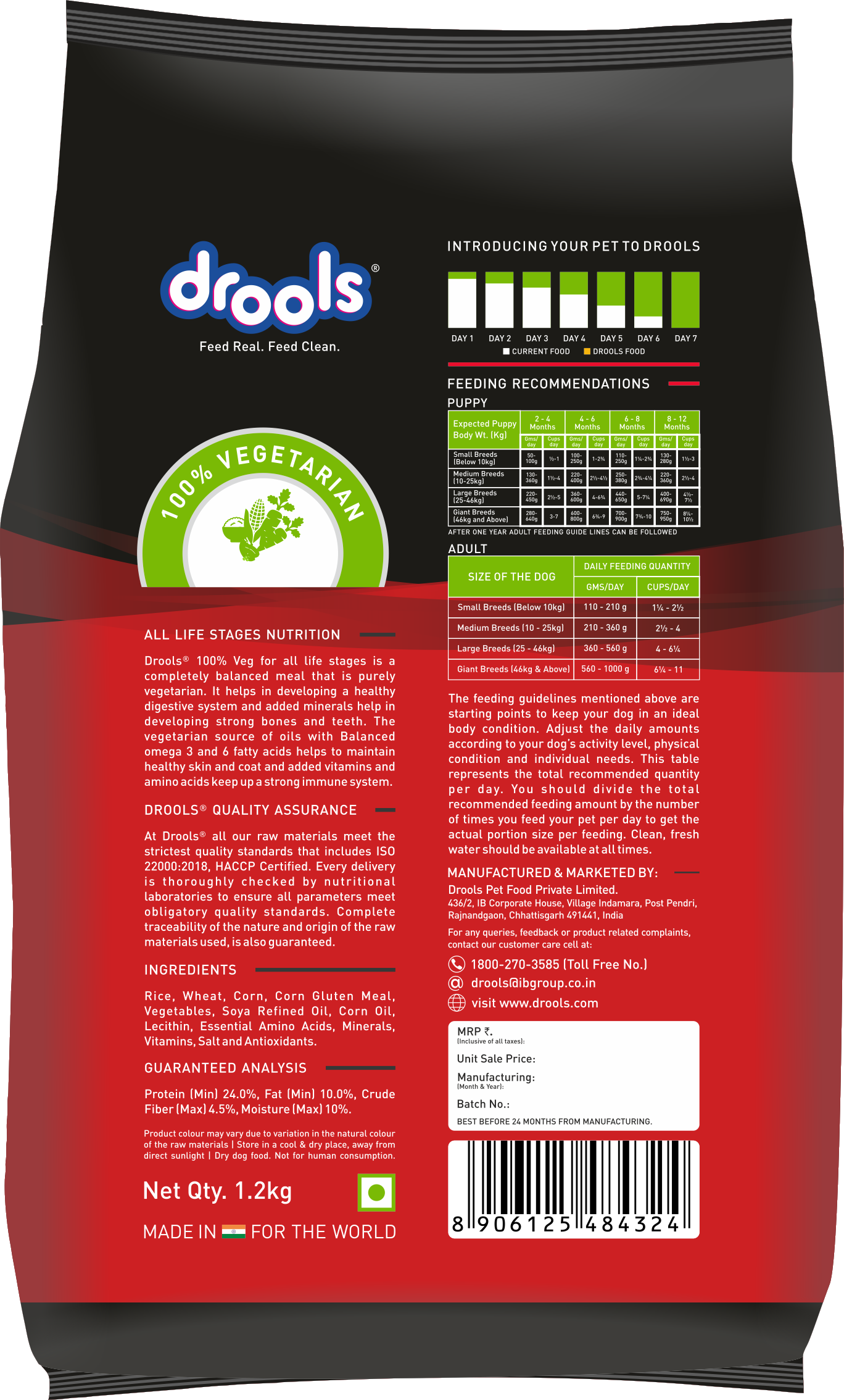 Drools All Life stages  Veg Dry Dog Food