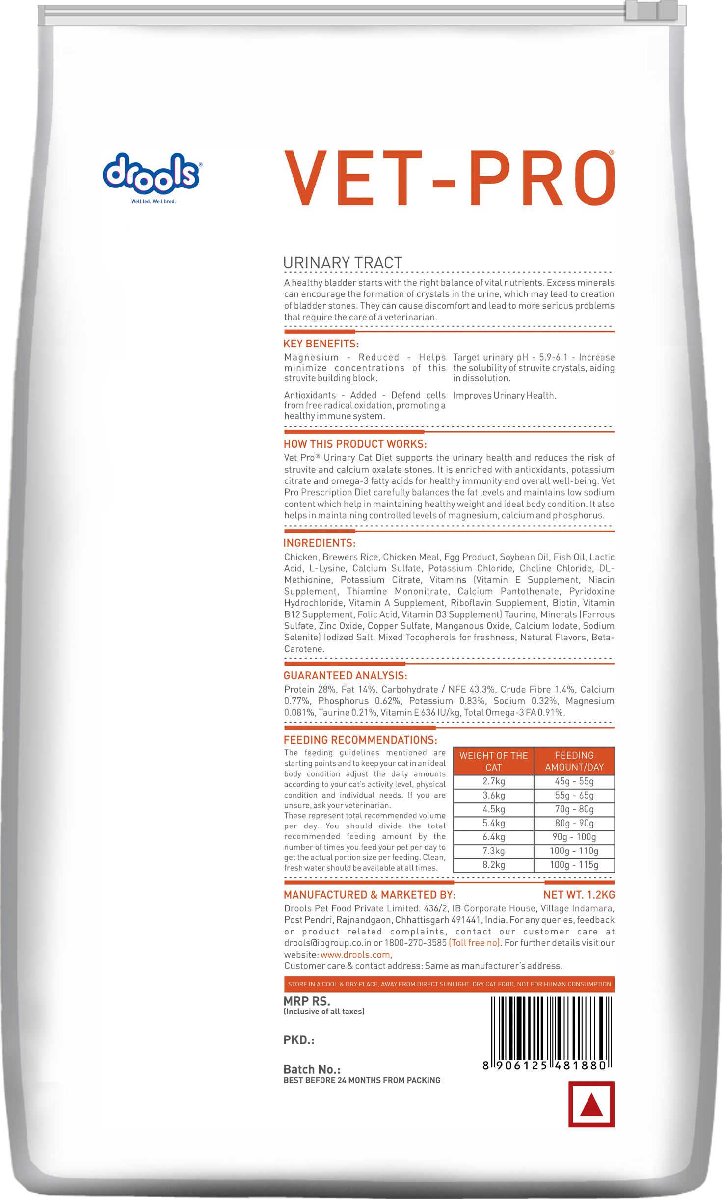 VET-PRO Urinary Tract Dry Cat Food