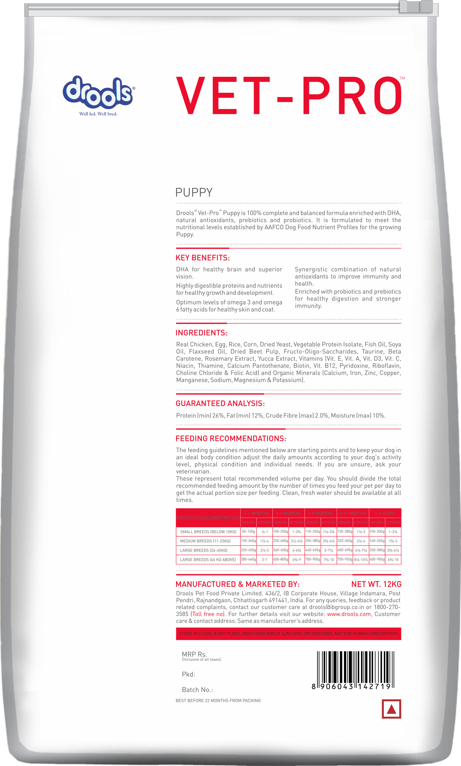 VET-PRO Puppy Dry Dog Food