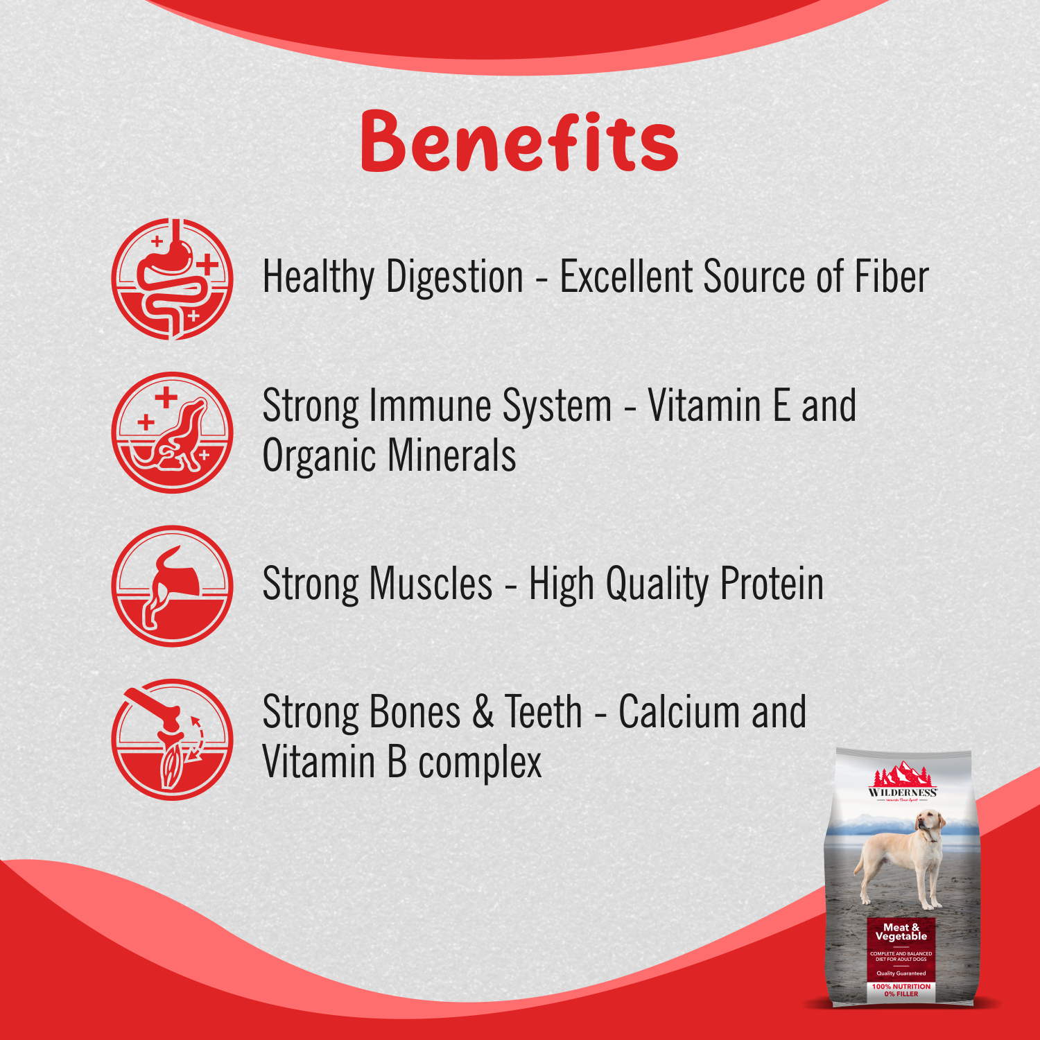 Wilderness Meat and Vegetables Adult Dog Food ( Buy 1 Get 1 Free)