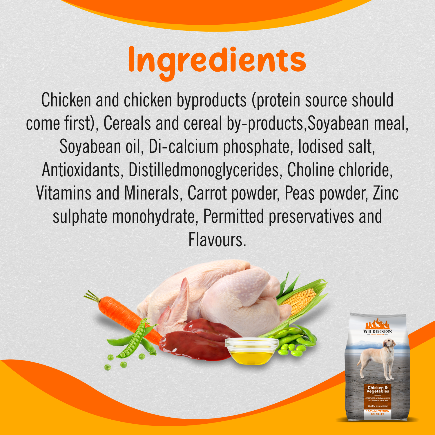 Wilderness Chicken and Vegetables Adult Dog Food ( Buy 1 Get 1 Free)