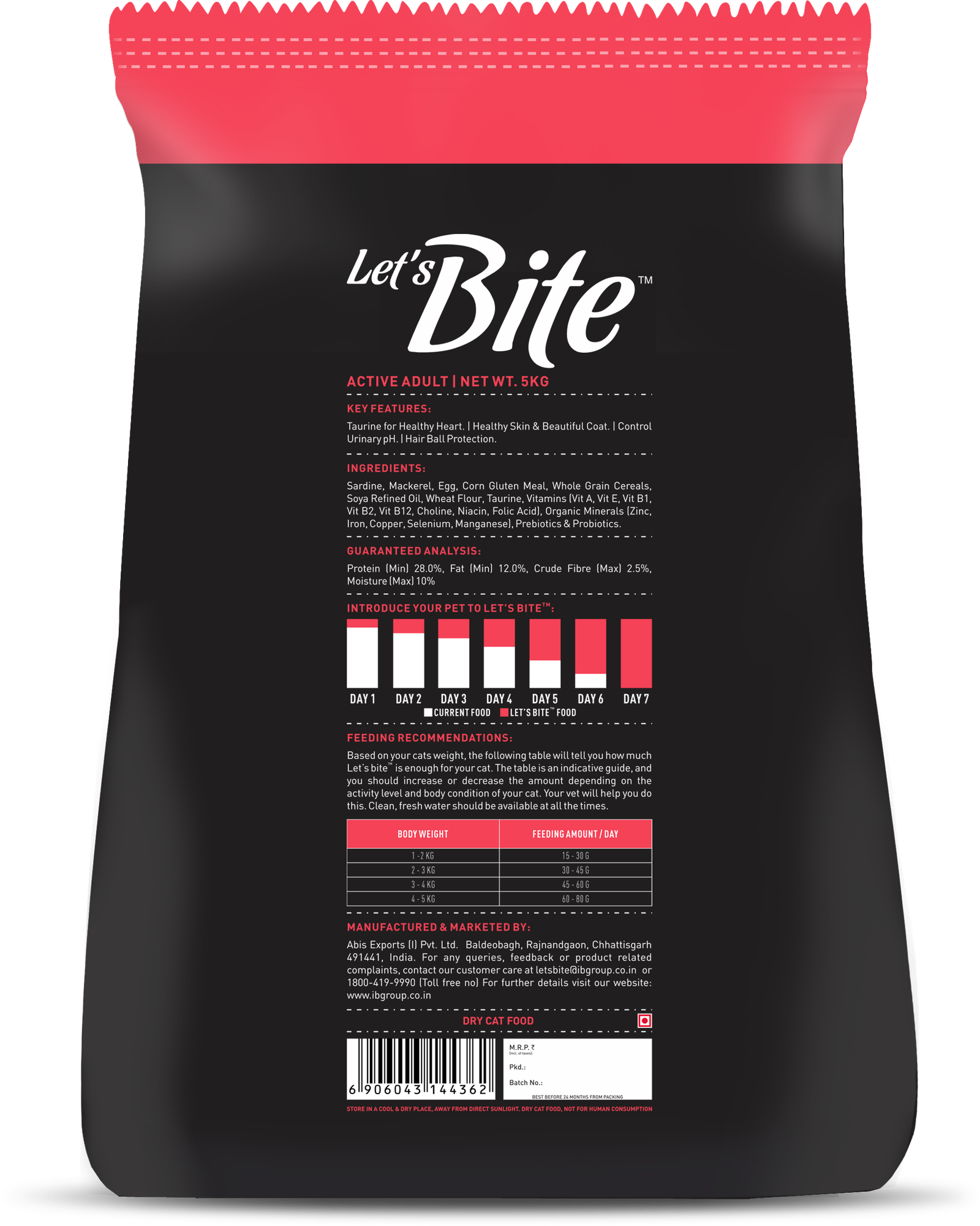Let's Bite Active Adult Dry Cat Food