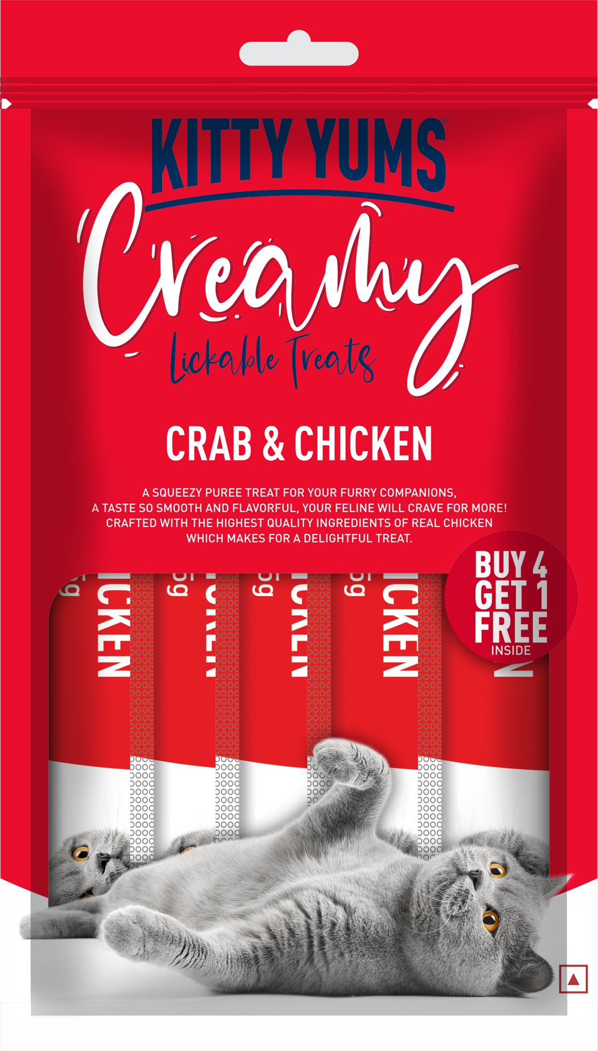 Kitty Yums Creamy Crab & Chicken