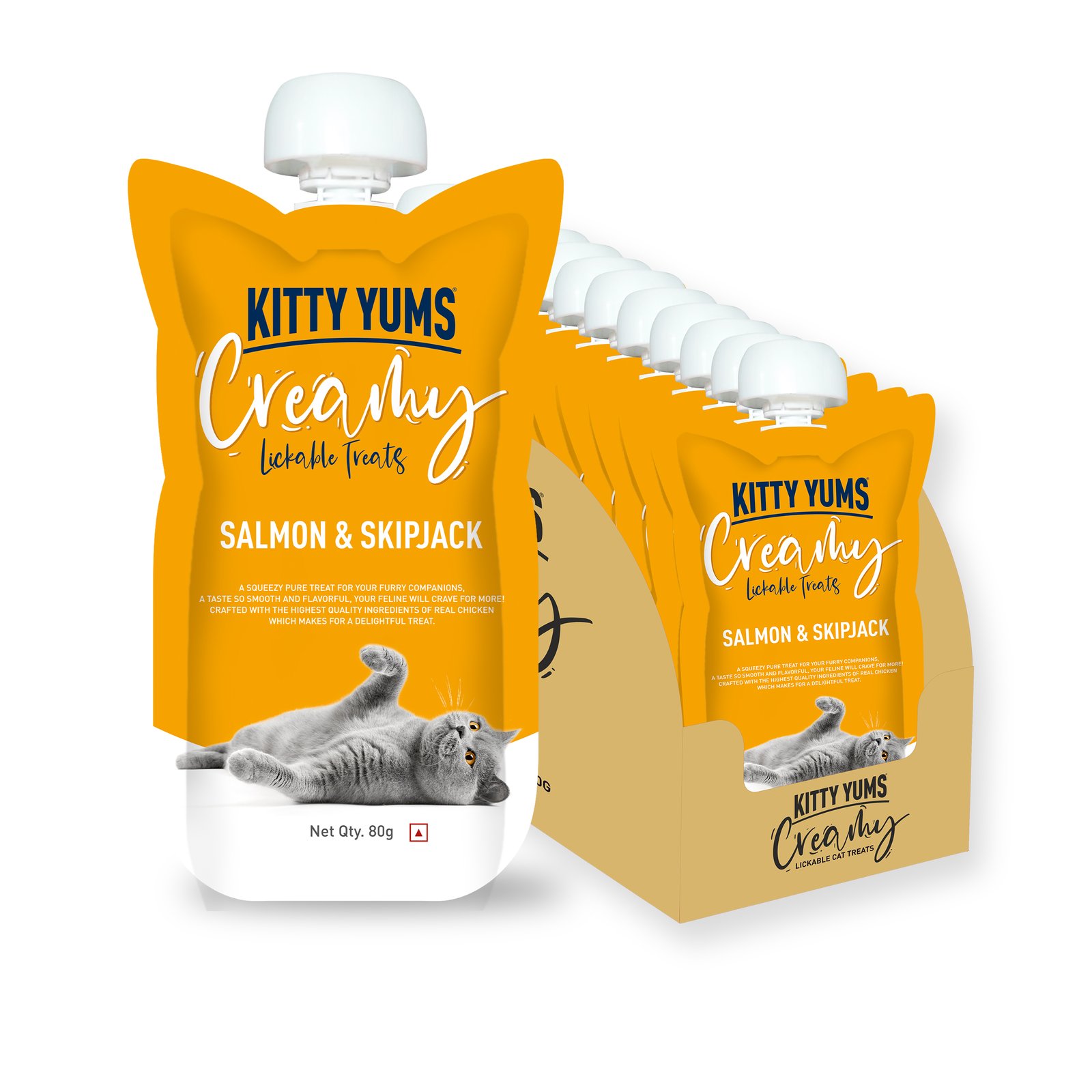 Kitty Yums Creamy Salmon & Skipjack