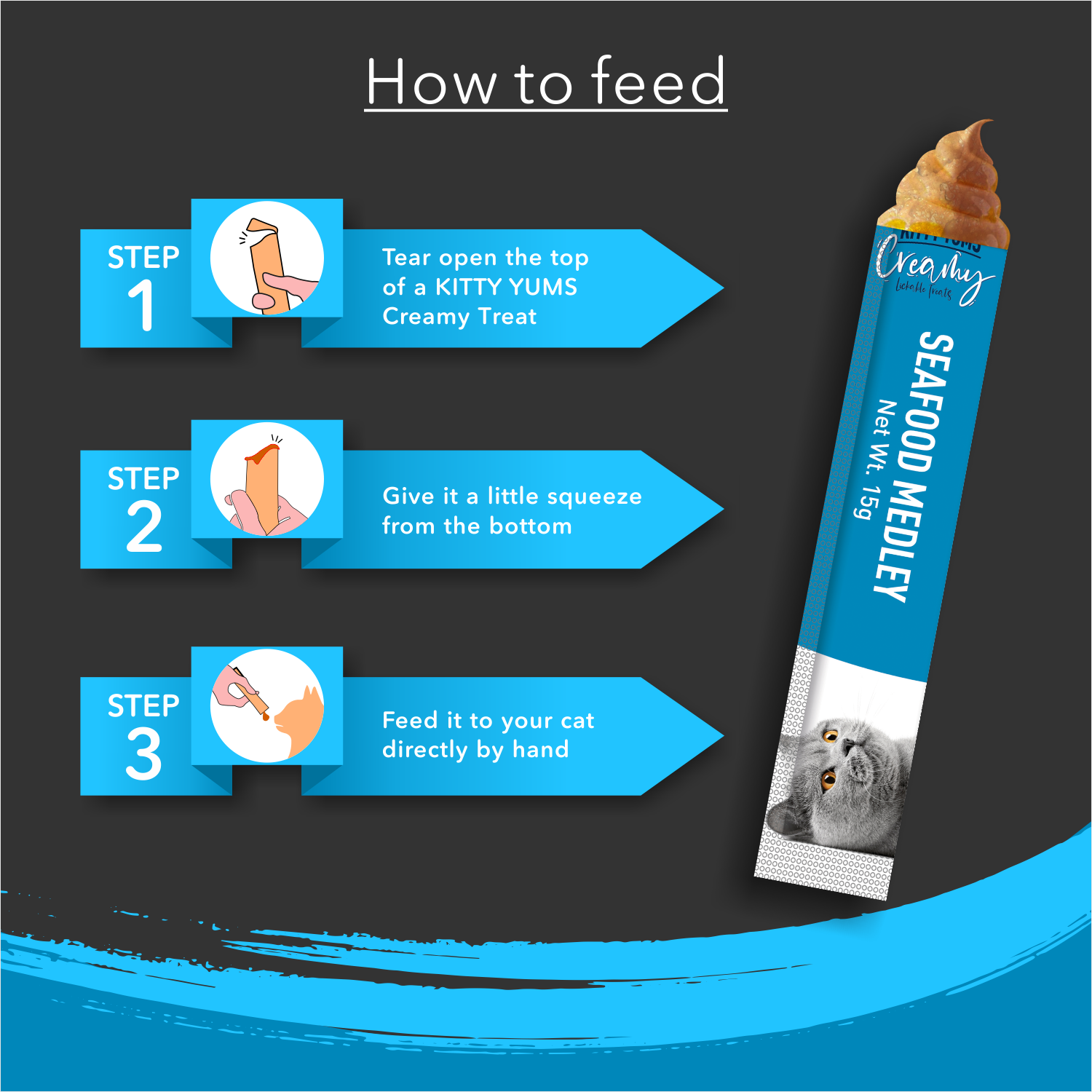 Kitty Yums Creamy Seafood Medley 