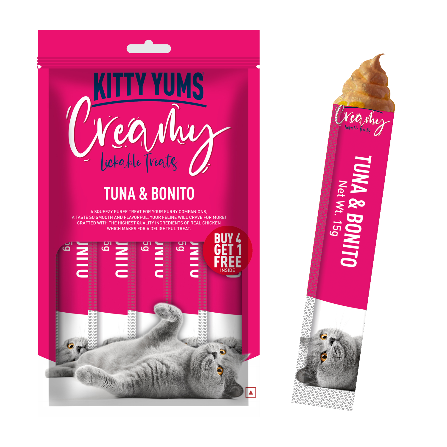 Kitty Yums Creamy Tuna & Bonito