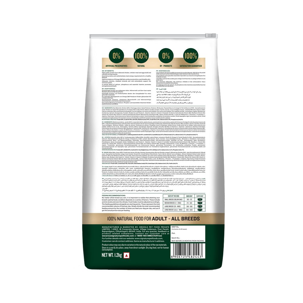 Grain Zero Real Chicken, Egg And Vegetables Adult Dry Dog Food