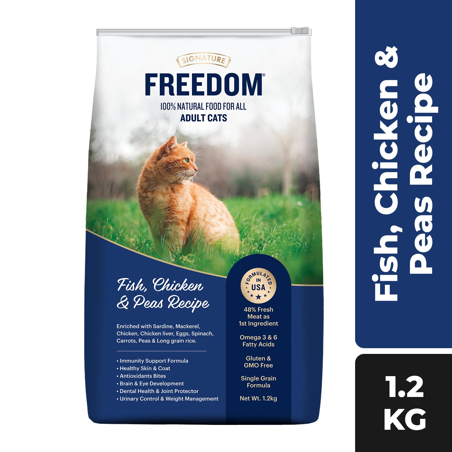 Freedom Adult Fish,Chicken &peas Recipe Dry Cat Food