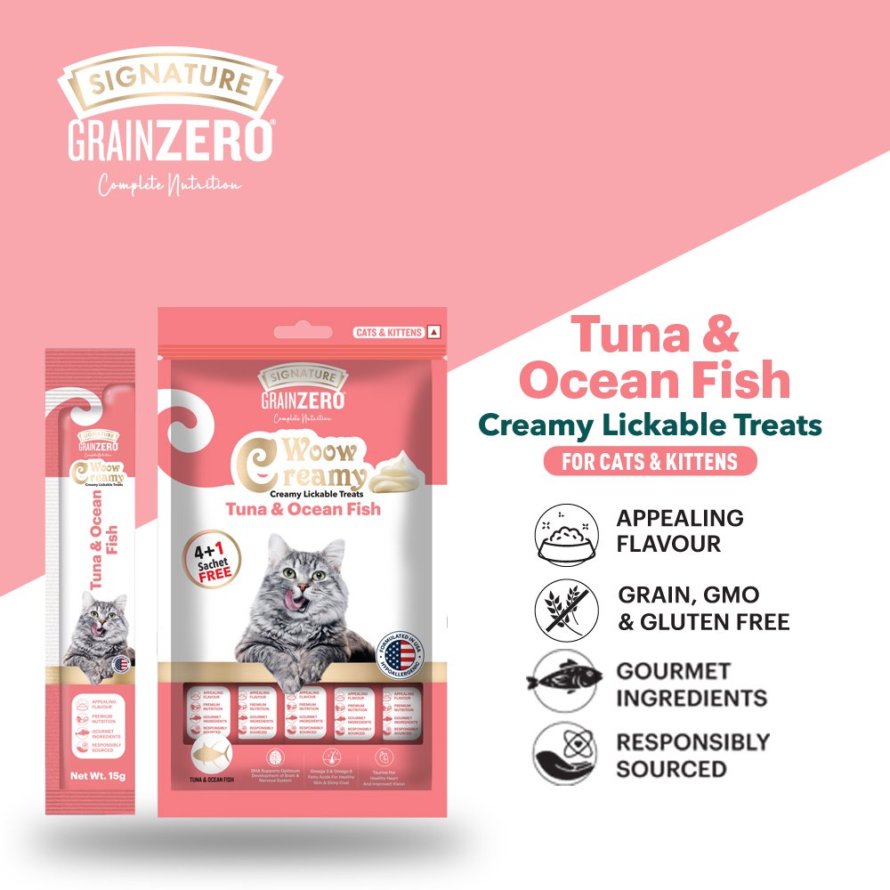 Grain Zero Creamy Lickable Cat treat Tuna & Ocean Fish