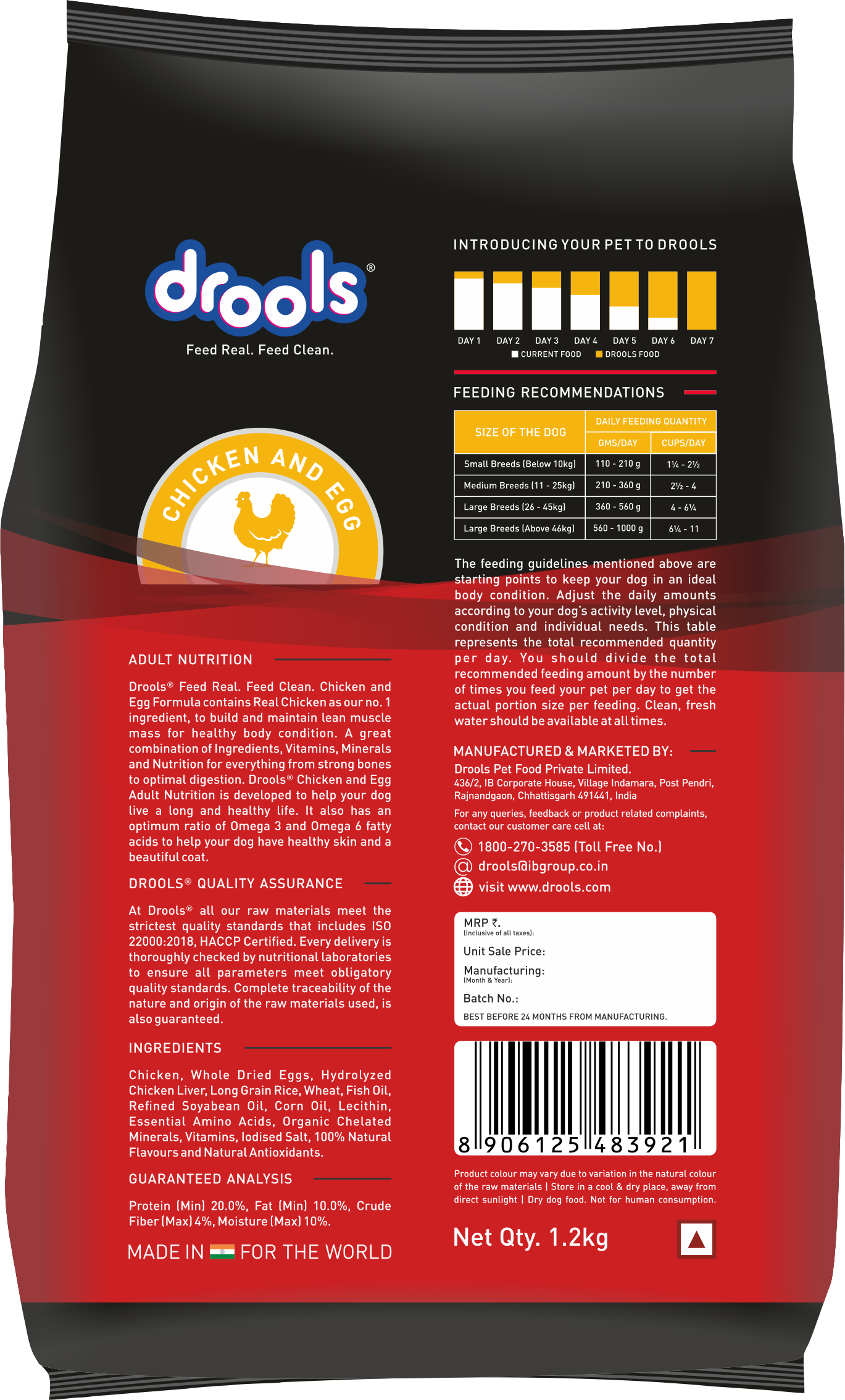 Drools Chicken and Egg Adult Dog Food