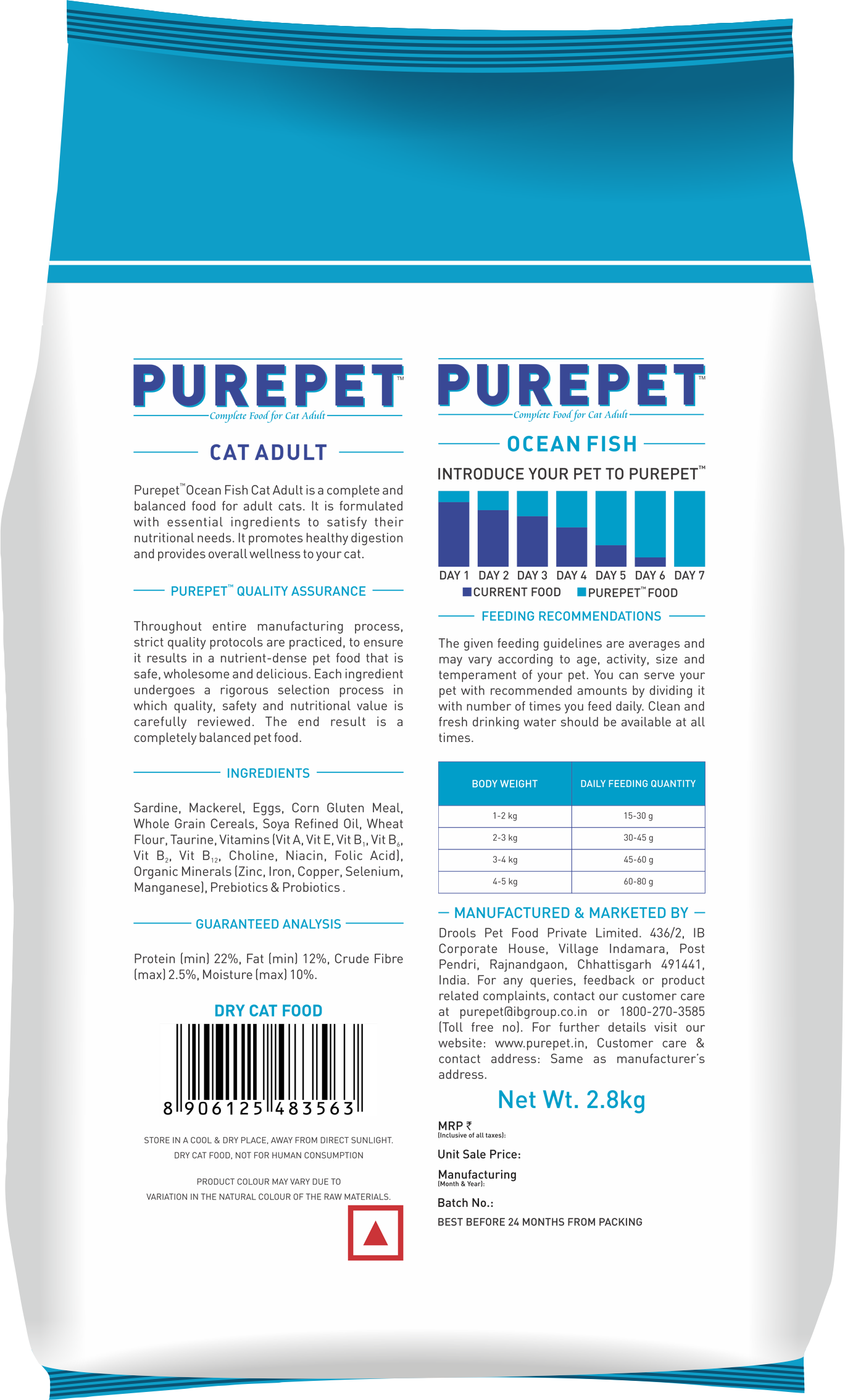 Purepet Adult Cat Food, Ocean Fish