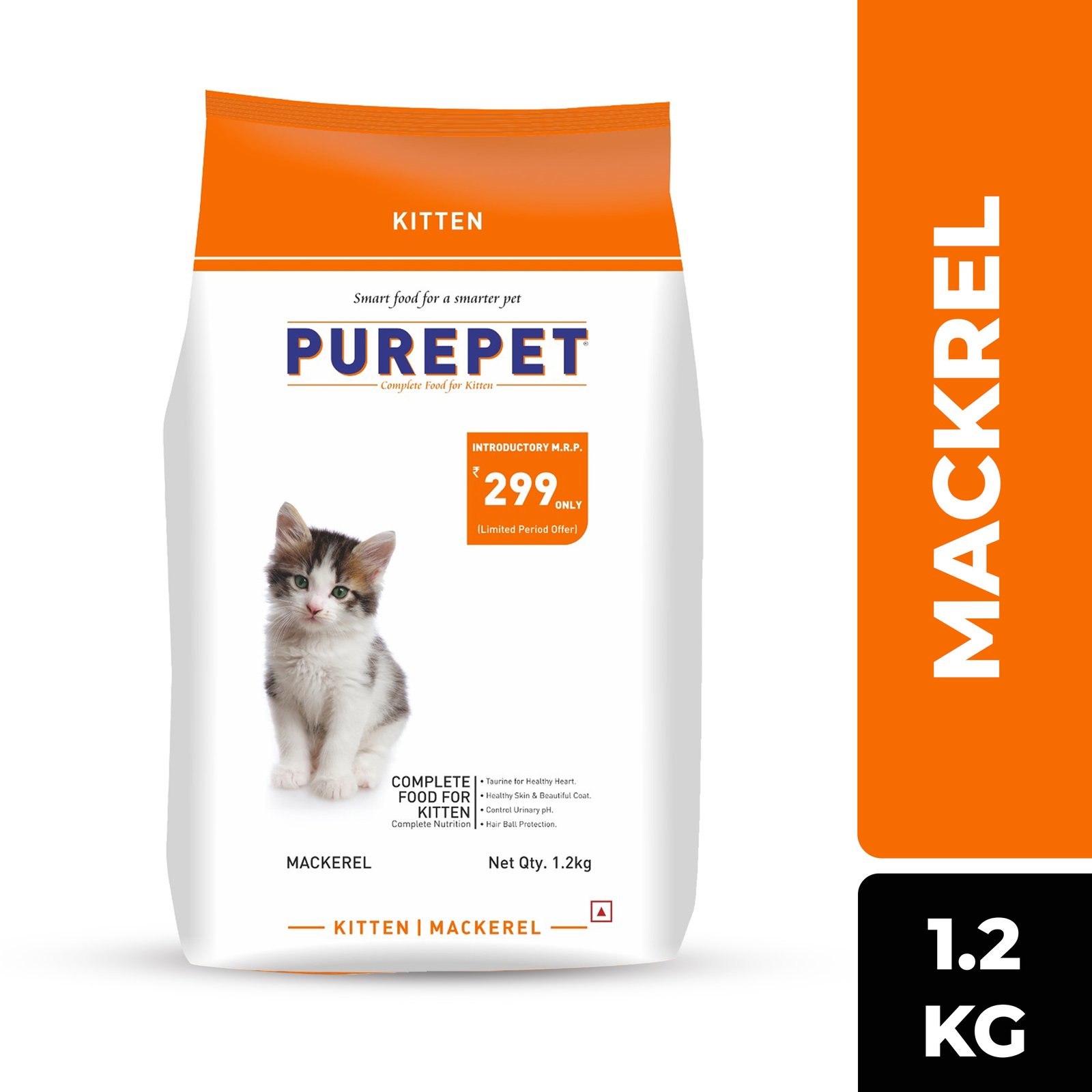 Purepet Kitten Mackerel Dry Cat Food