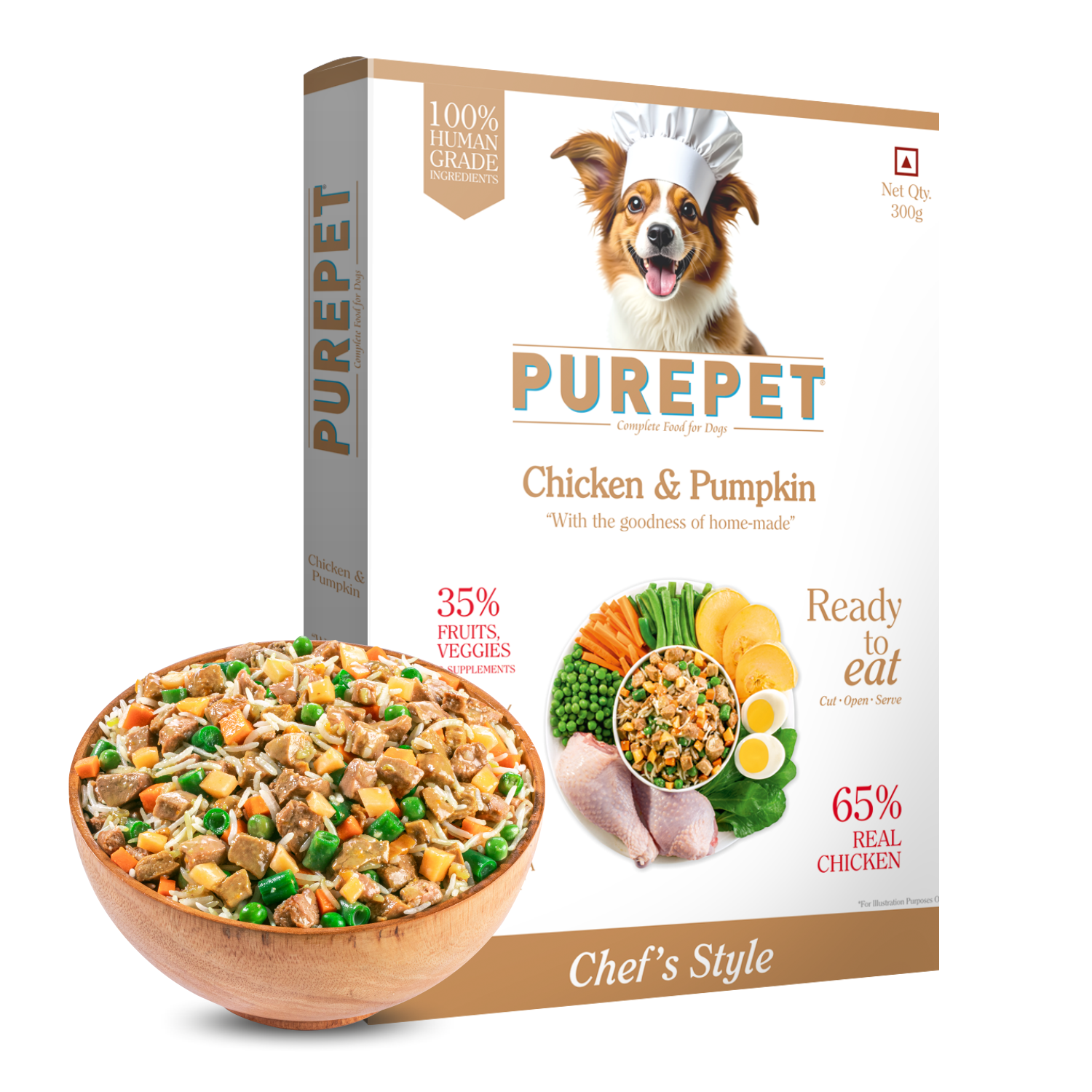 PurePet Chicken & Pumpkin Biryani Fresh Dog Food