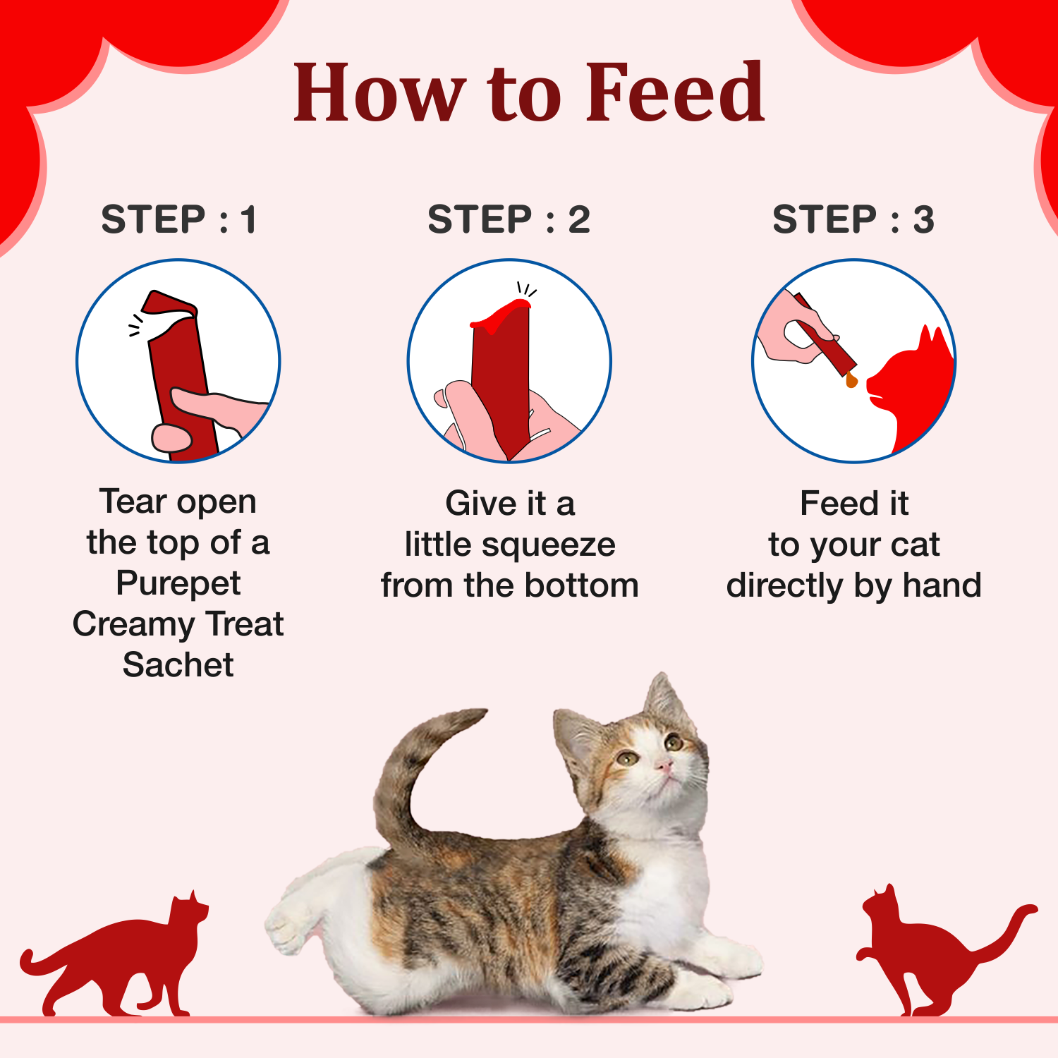 Purepet Creamy Lickable Cat Treats,Crab & Chicken