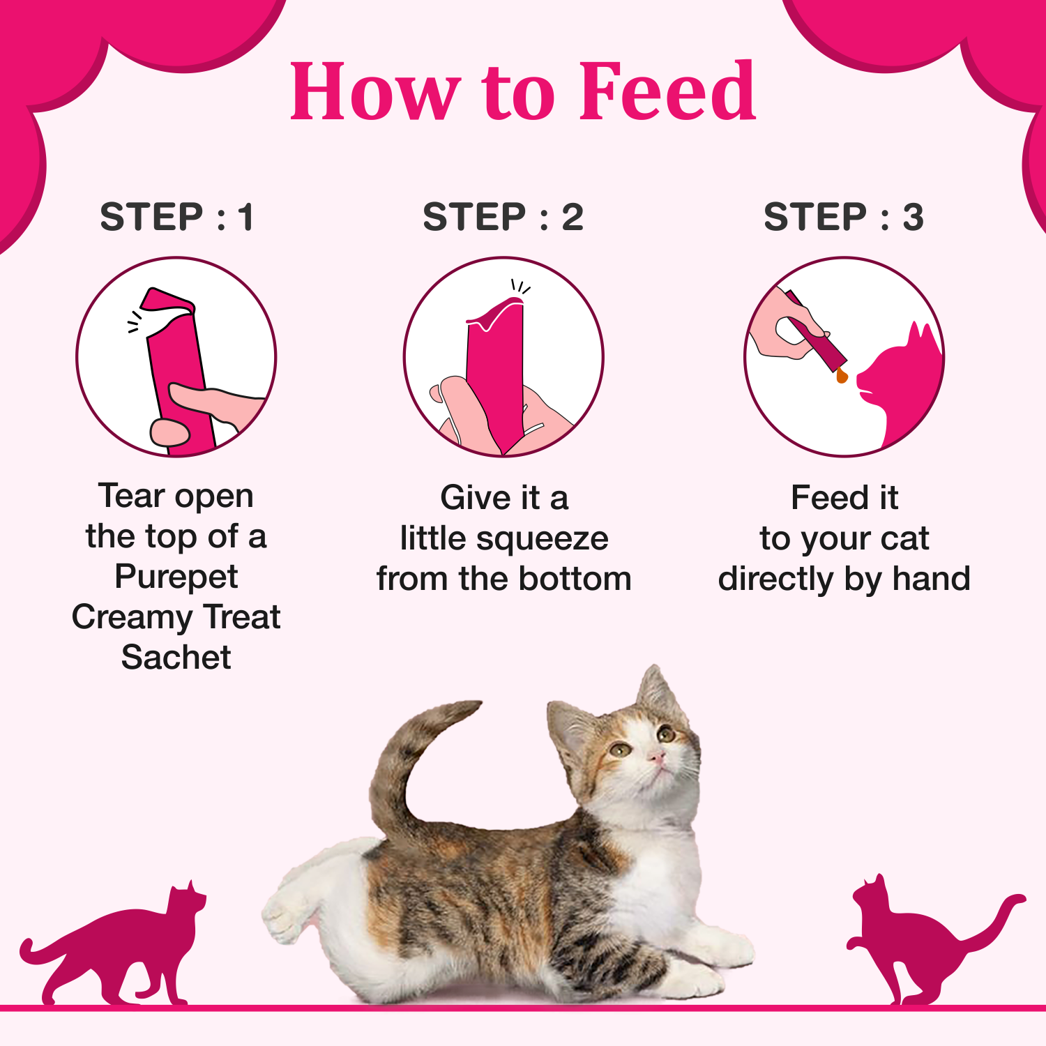 Purepet Creamy Lickable Cat Treats,Tuna & Bonito