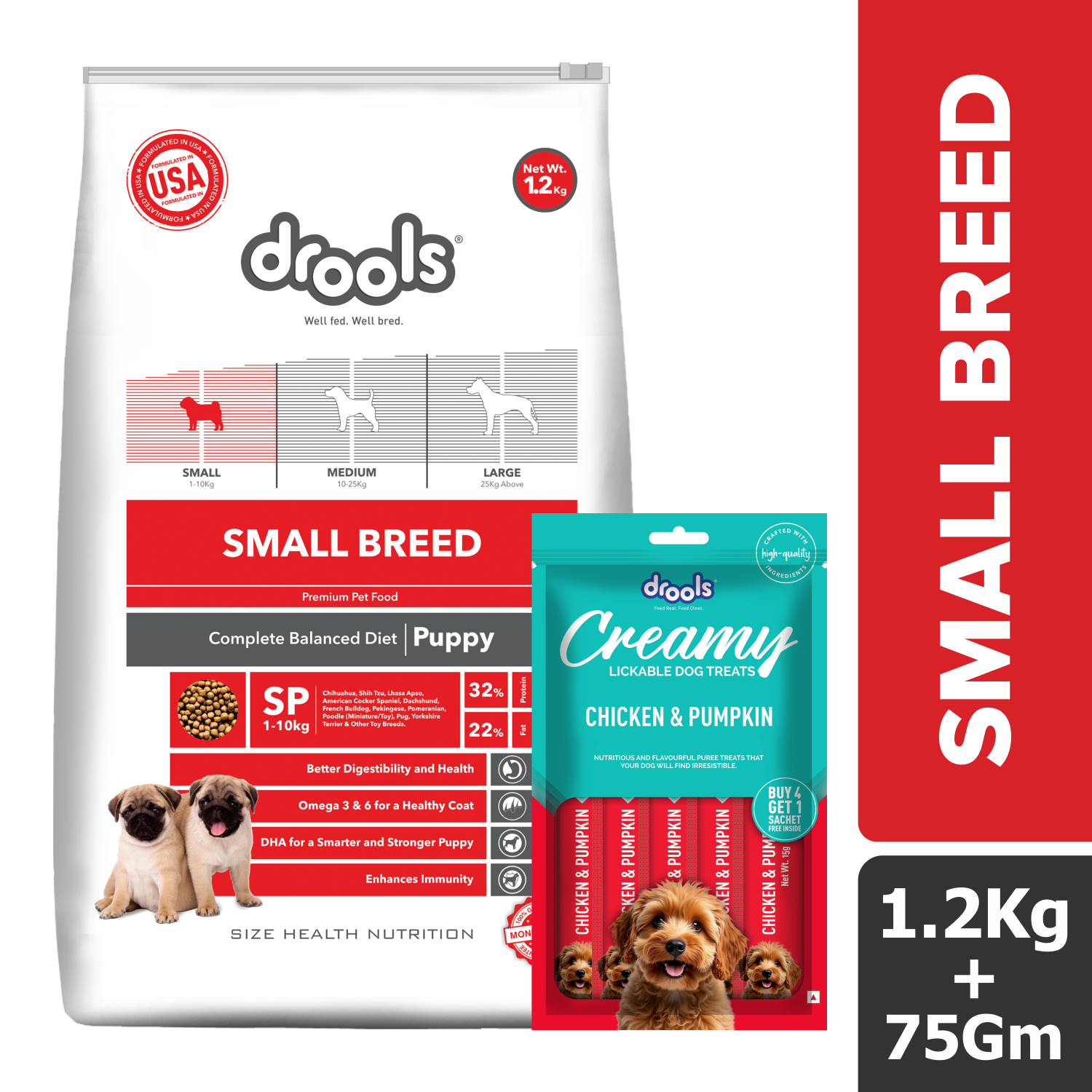 Drools Small Breed Puppy, Premium Dog Food