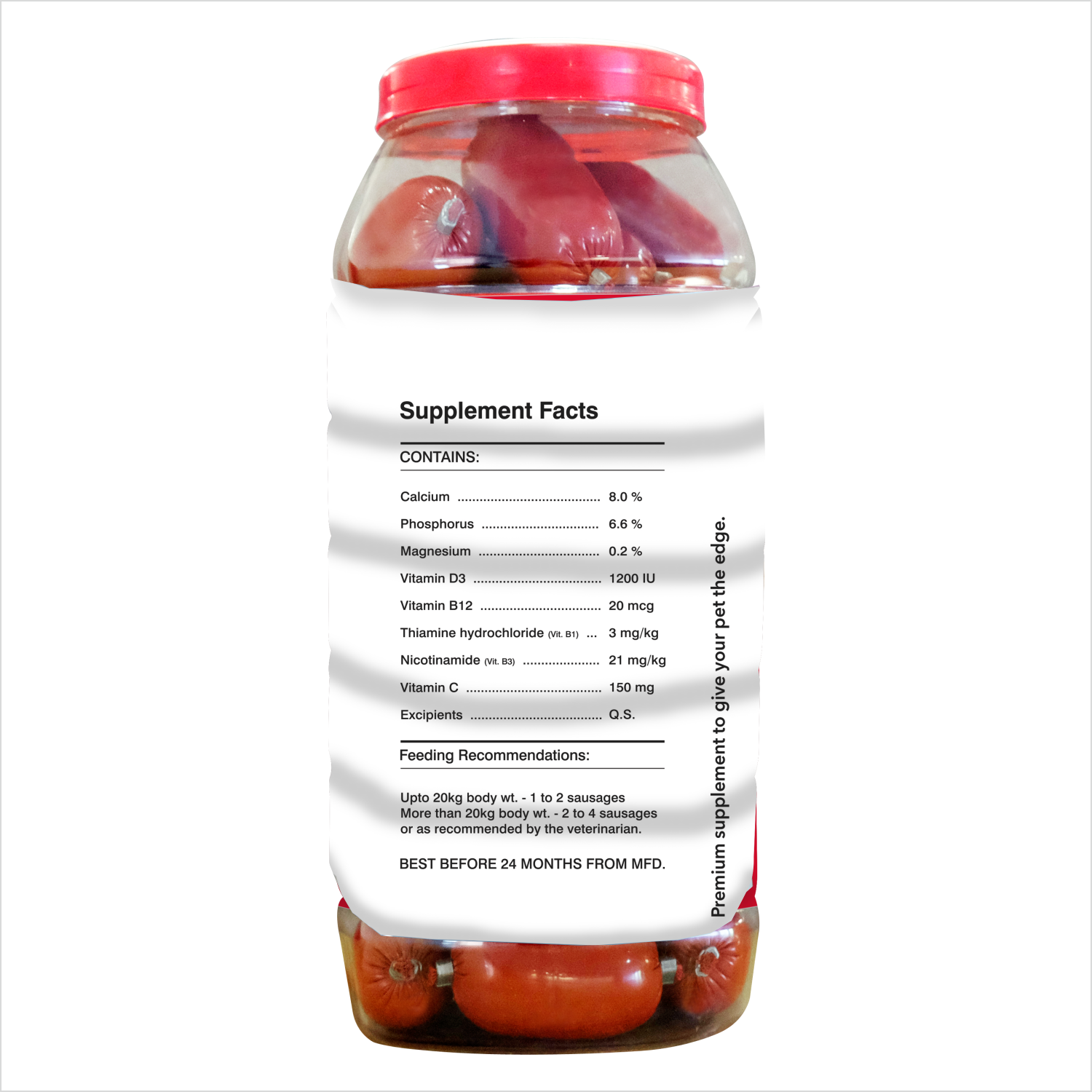 Drools Absolute Calcium Sausage Dog Supplement - Jar