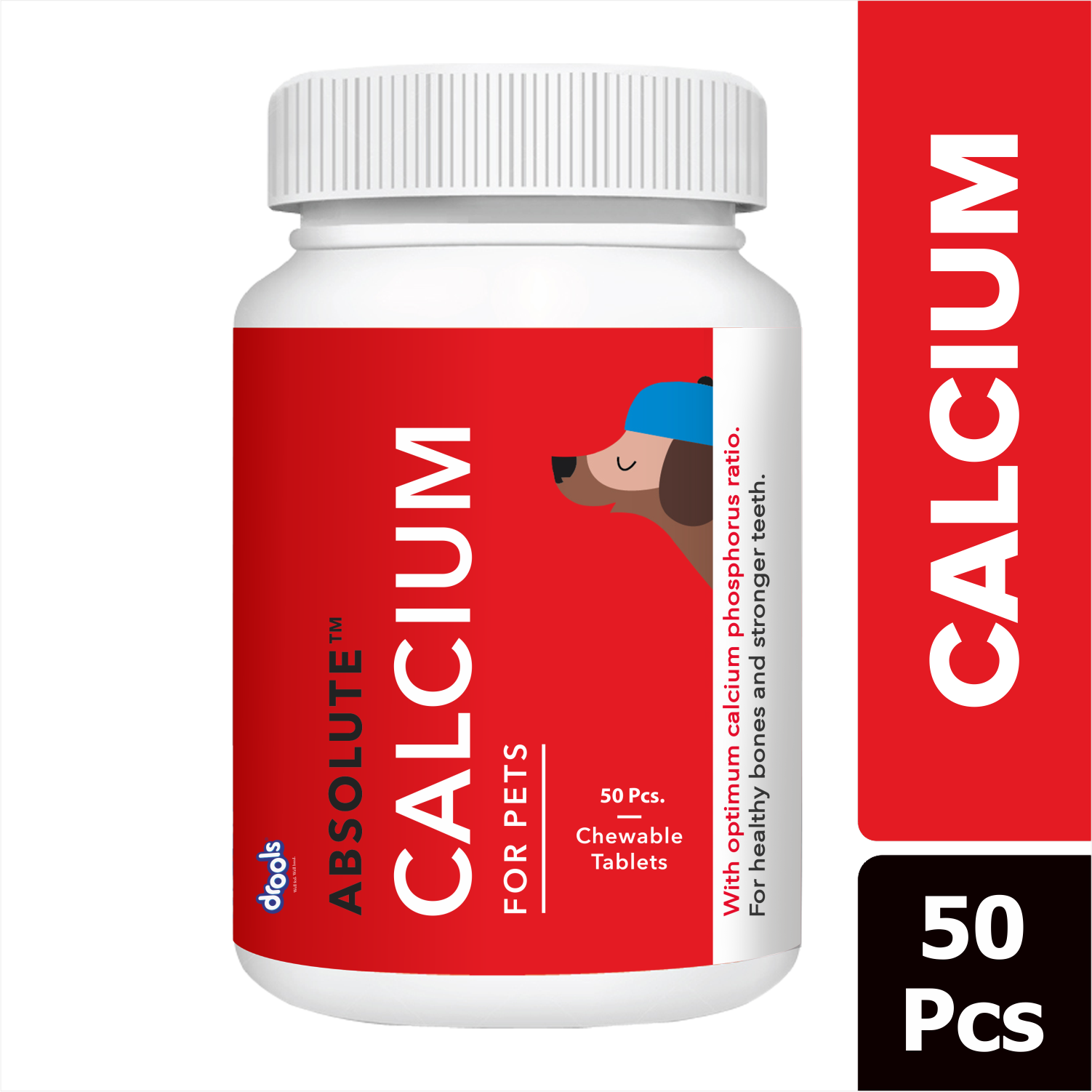Drools Absolute Calcium Tablet- Dog Supplement