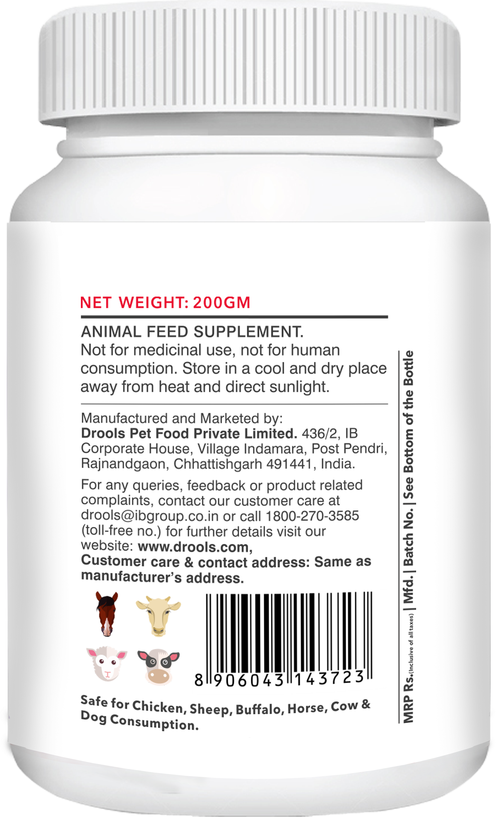 Drools Absolute Calcium Tablet- Dog Supplement