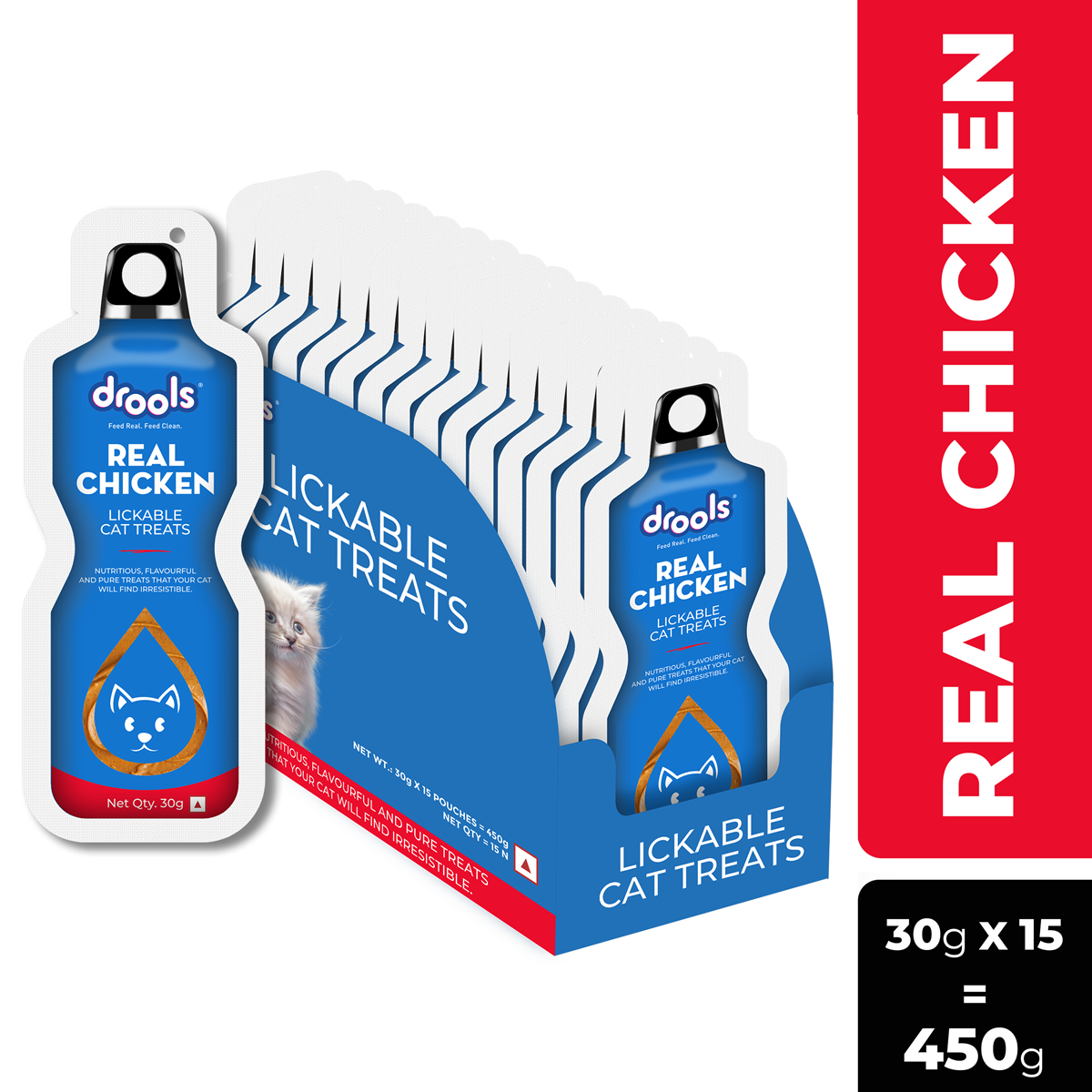 Drools Creamy Creamy Lickable Cat treat Real Chicken