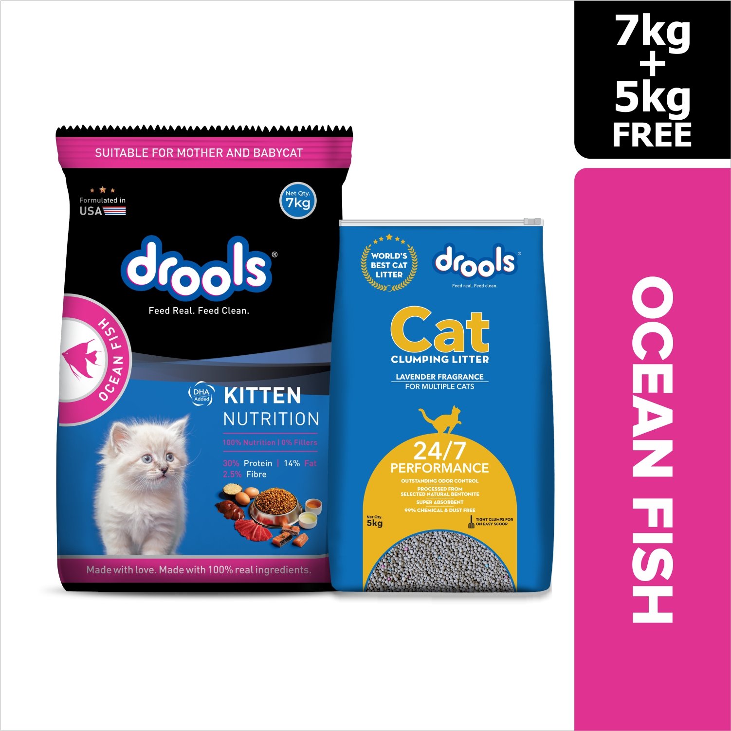 Drools Kitten Ocean Fish Dry Cat Food