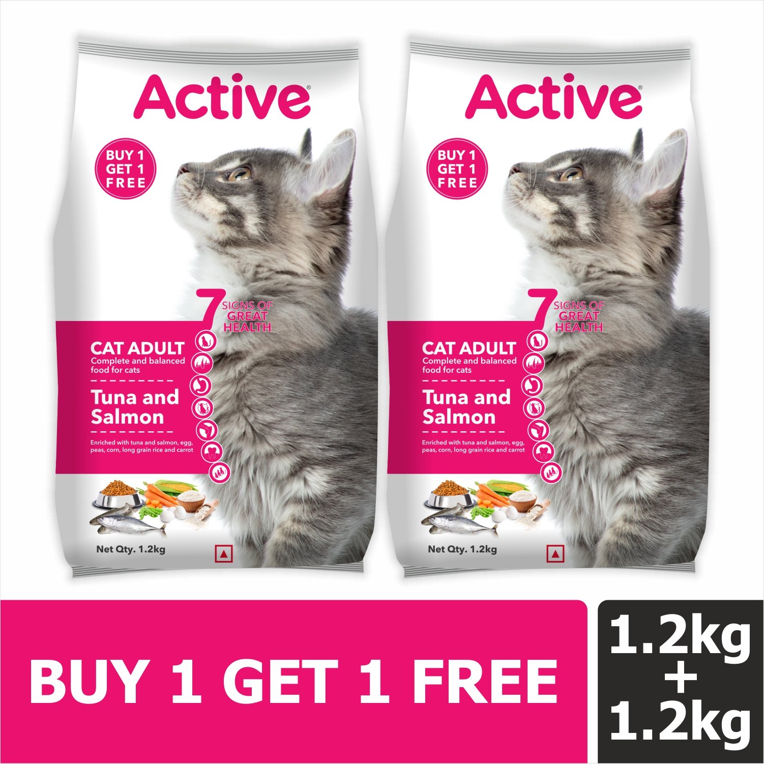Active Cat Food, Tuna and Salmon